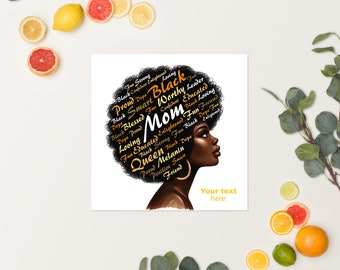 Customized Mom Poster, Mom Poster, Fun Gift, Gift for her, House warming gift