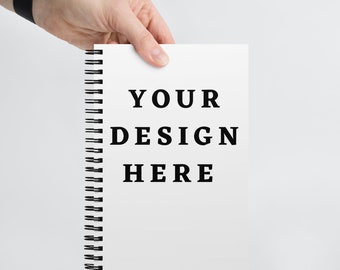 Custom Print Wire-Bound Notebook, Personalized Soft-Touch Cover
