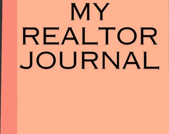 Real Estate Transaction Journal, Colorful Realtor Log Book (Editable Canva Instant Download)