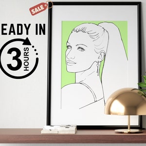 Custom drawing from photo | line art custom | painting from photo | custom line drawing portrait | line drawing custom | one line art