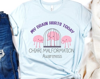 Chiari Malformation Shirt, Chiari Malformation AwarenessShirt, Chiari Warrior, Brain Surgery Survivor, Big Brain gang, Zipperhead Shirt