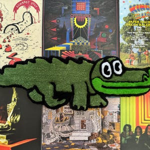 MADE TO ORDER - King Gizzard and the Lizard Wizard hand tufted gator rug