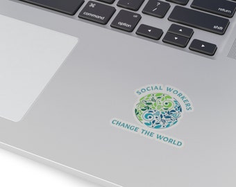 Social Work Social Worker Fun Sticker, college, friend, gift, computer, birthday, funny stickers, laptop stickers, water bottle