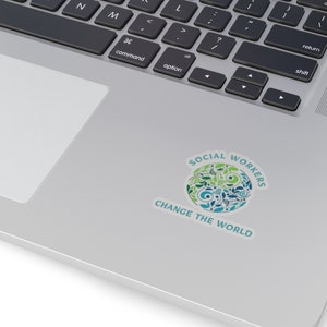 Adesivo divertido de assistente social, faculdade, amigo, presente, computador, aniversário, adesivos engraçados, adesivos para laptop, garrafa de água