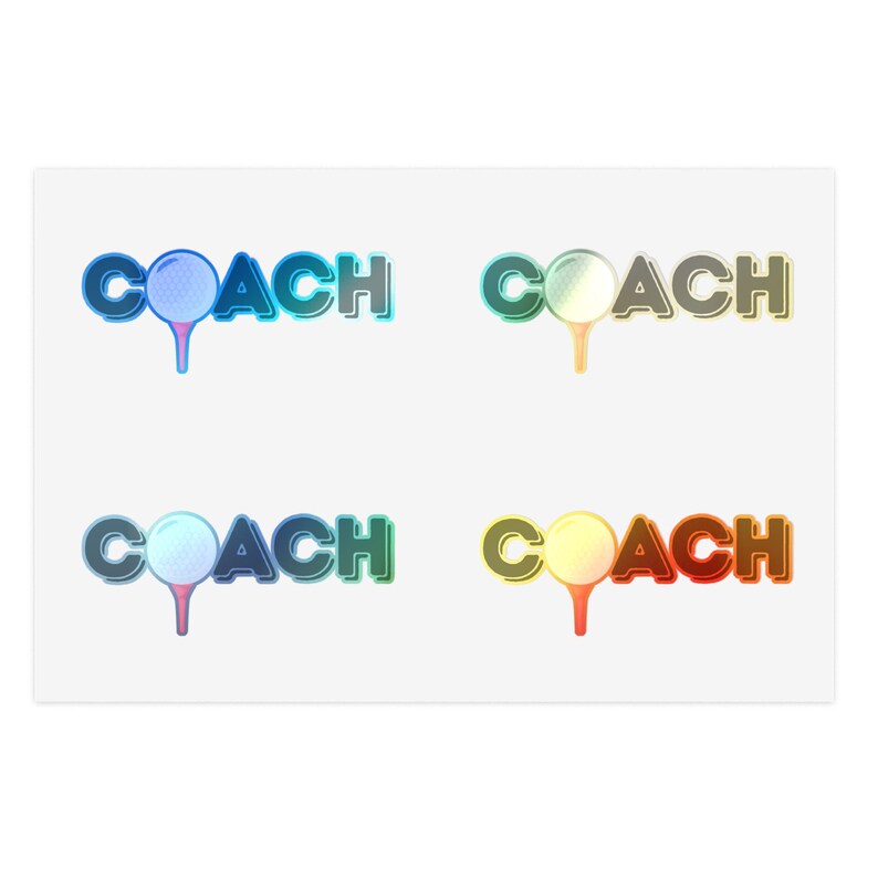 Coach Golf Fun Sticker Pack, College, Teacher, Sports Gift, Friend ...