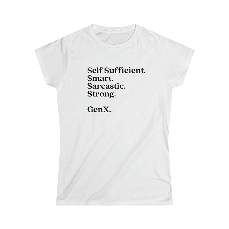 GenX grappig casual T-shirt voor dames afbeelding 4