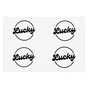 Lucky Fun Stickers, faculdade, amigo, presente, artesanato, aniversário, adesivos, adesivos engraçados, adesivos para laptop, garrafa de água, adesivos para copos,
