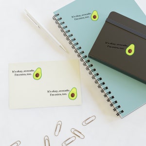 Está tudo bem, adesivos de abacate, faculdade, amigo, presente, artesanato, aniversário, adesivos engraçados, adesivos para laptop, garrafa de água, adesivos para copos,
