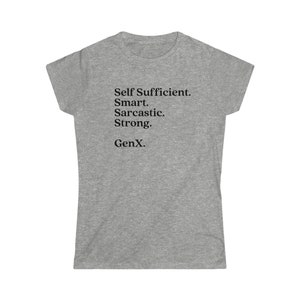 GenX grappig casual T-shirt voor dames afbeelding 2