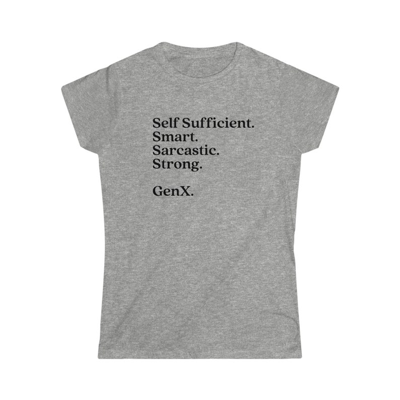 GenX grappig casual T-shirt voor dames afbeelding 2