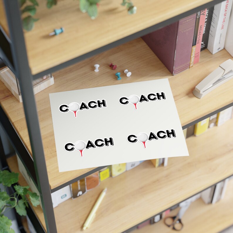 Coach Golf Fun Sticker Pack, College, Teacher, Sports Gift, Friend ...