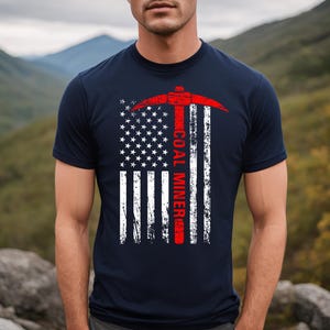Kohle Bergmann Tshirt für Kohle Bergmann Geschenk für Kohle Bergmann Shirt für Kohle Bergmann T-Shirt für Kohle Bergmann WV Kohle Bergmann Shirt amerikanische Flagge Kohle Bergmann