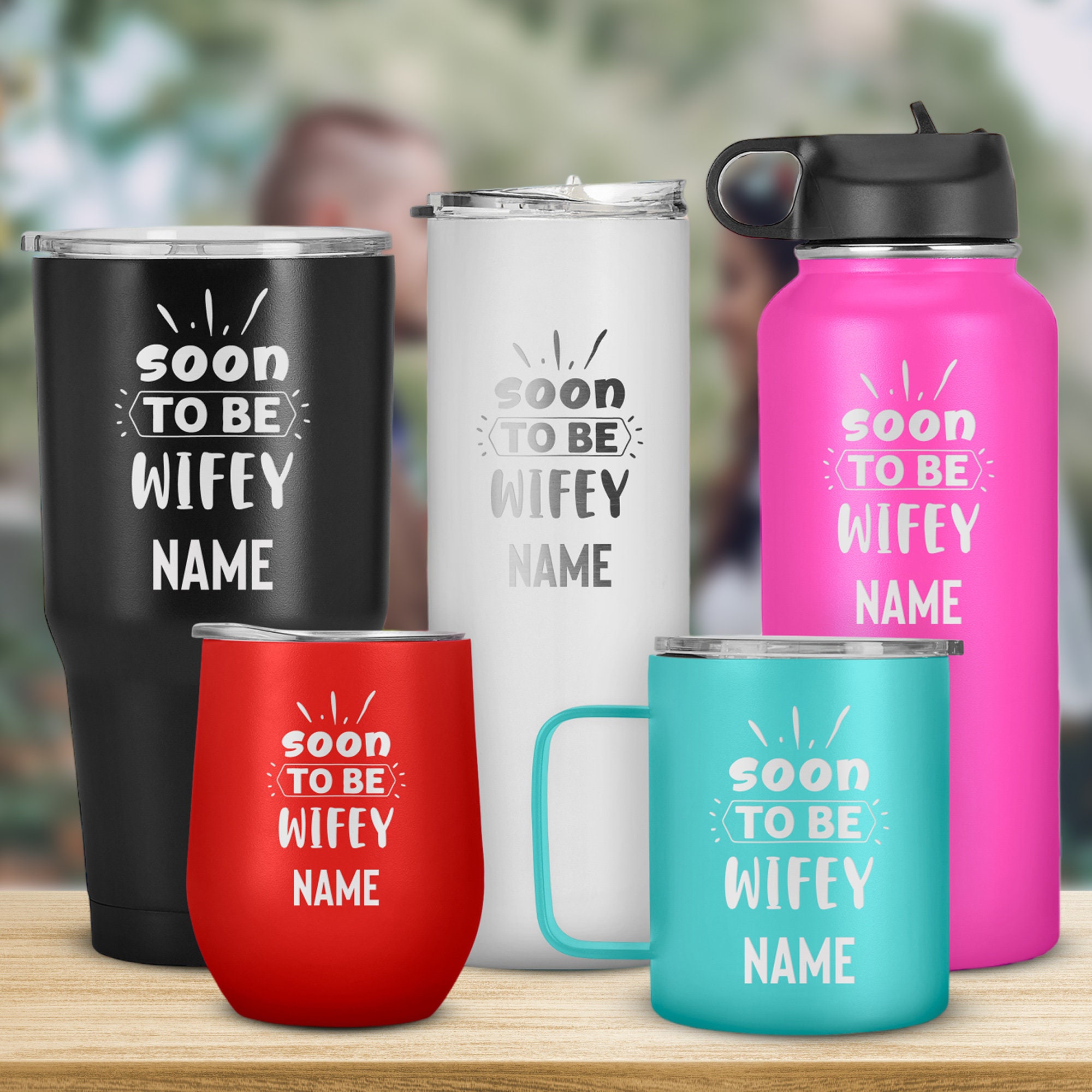 Custom Name Soon to Be Wifey Tumblr, Bride Travel Mug, Laser Engraved  Tumbler for Bride to Be, Newly Engaged, Gift for Her, Engagement - Etsy