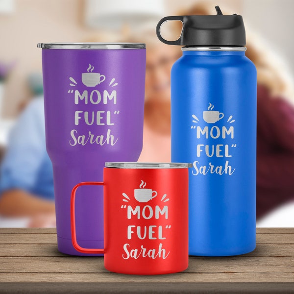 "Gravierter Becher ""Mom Petroleum"" mit lustigen Zitaten - personalisiertes Geschenk für Sie am Muttertag - Tassen zum Muttertag Perfekt für alle Mütter!"