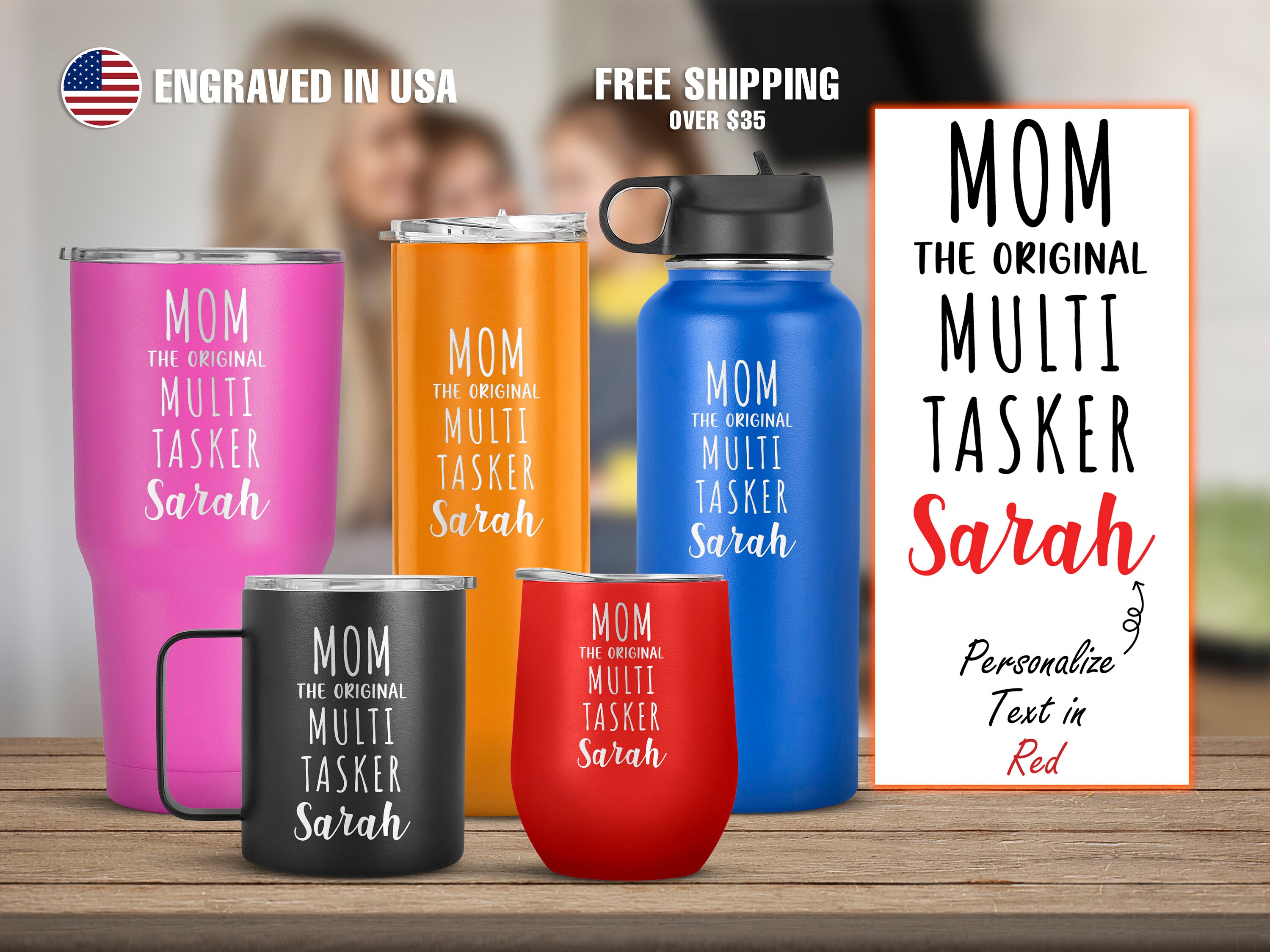 Buy Mom Original Multi Tasker Personalized Engraved Tumbler Online India - Etsy