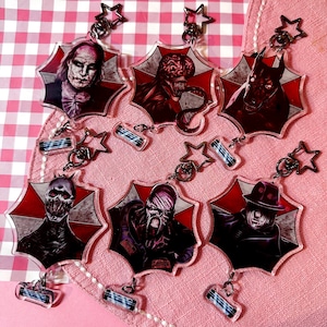 Double-Sided RE BioWeapons Keychains