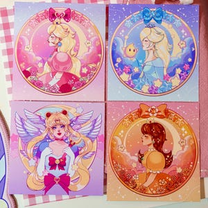 Cute Princess Square Mini Prints