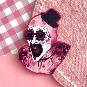 Sparkly Horror Clown Art 3.5 in Sticker