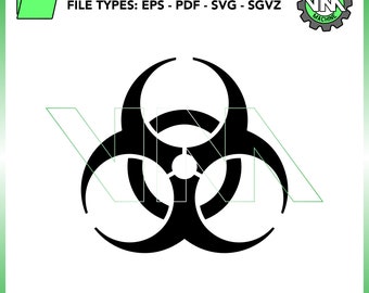 Biohazard / Biological Hazard Clipart Vector File (SVG et plus)