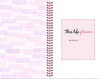 Digital planner/Life Planner, Girly, Pink, Goodnotes Planner, Daily Digital planner, 2023/2024 Planner, Ipad Planner, That girl day planner