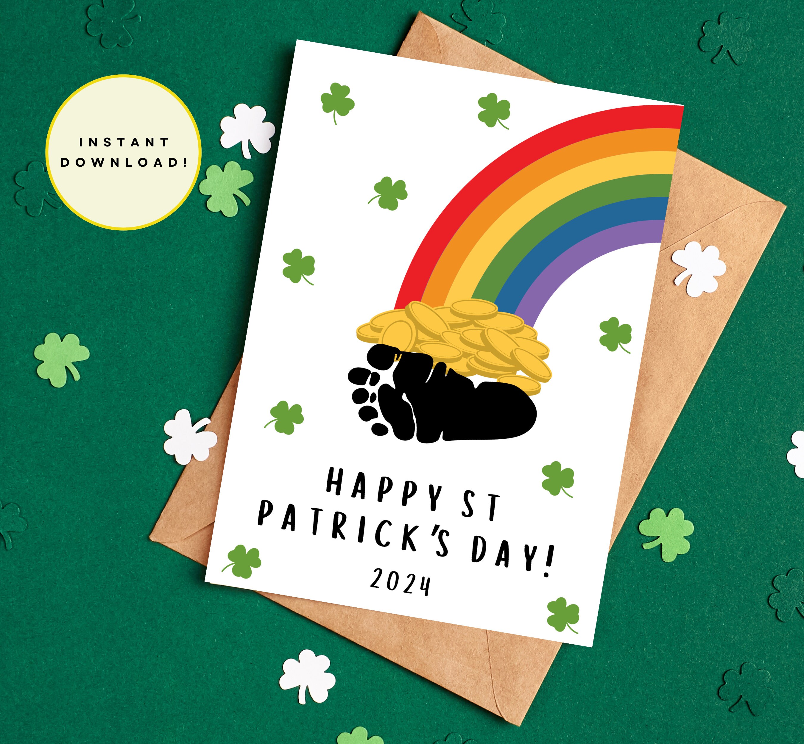 st patricks day baby sock