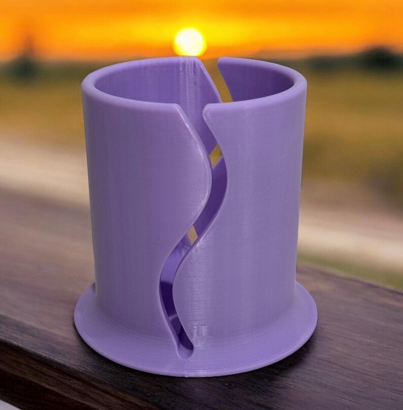 Paddle Board Cup Holder for 12oz Cans and Cups, 3D Printed SUP Drink Holder, Floating Beverage Holder, Paddleboard Accessory Gift Light Purple