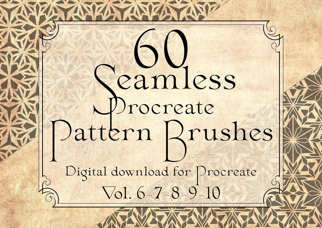 60 Ornamental Brushes for Procreate - Etsy