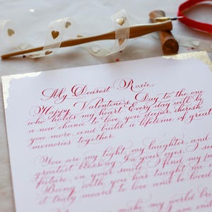 Personalised Vintage Scroll | Love Letter | Bespoke Scroll Letter ...