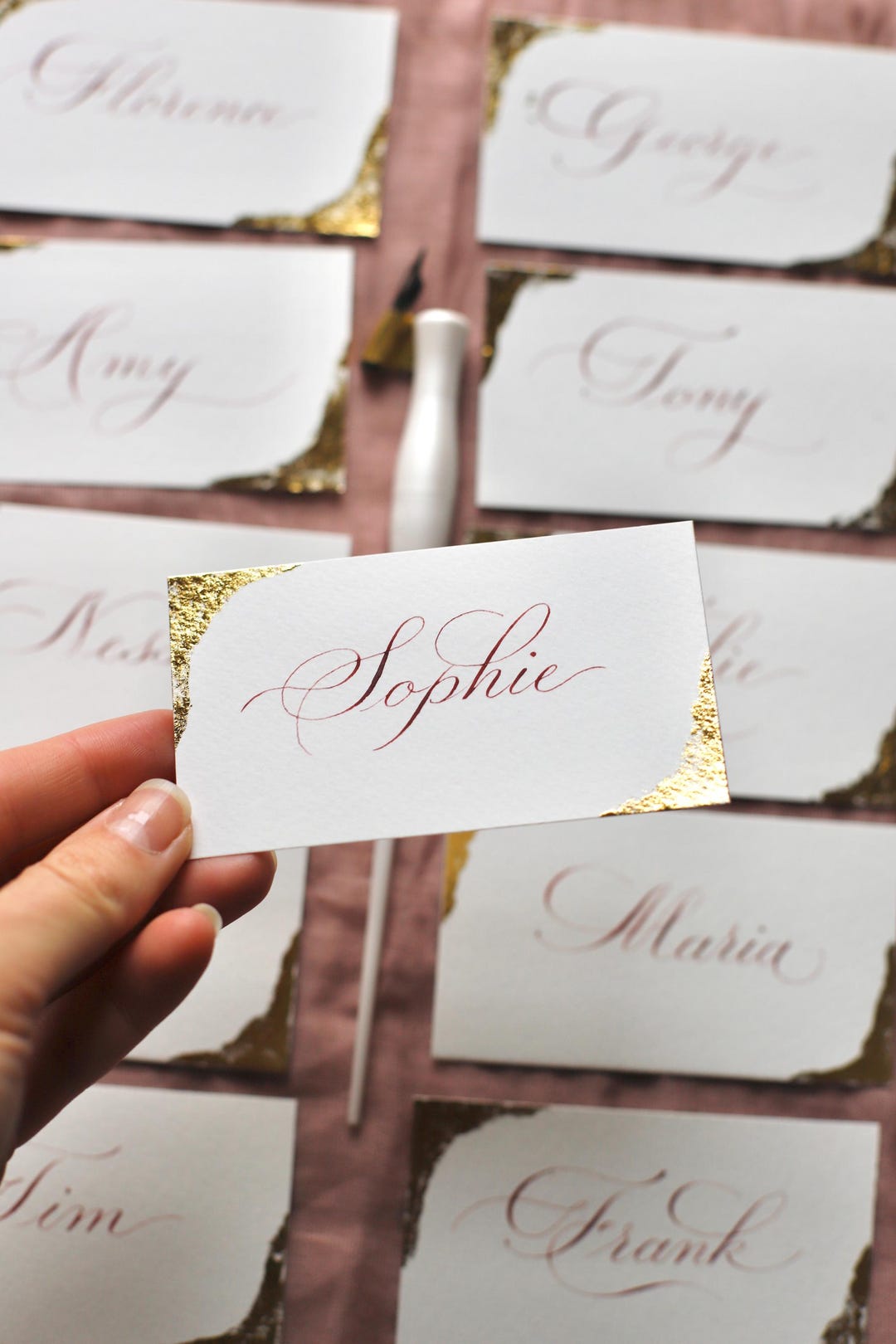 Personalised Place Cards | Wedding Calligraphy | Festive Events Decor ...