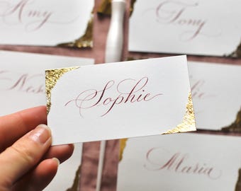Personalised Place Cards | Wedding Calligraphy | Festive Events Decor | Handwritten Tags