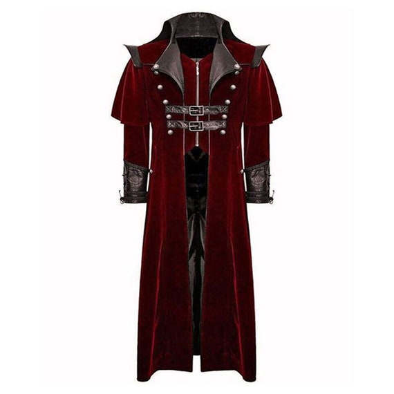 Steampunk red coat sale