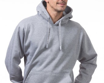 Pro Club Men s 2XL Heather Gray Heavy Weight Pullover Hoodie 13oz