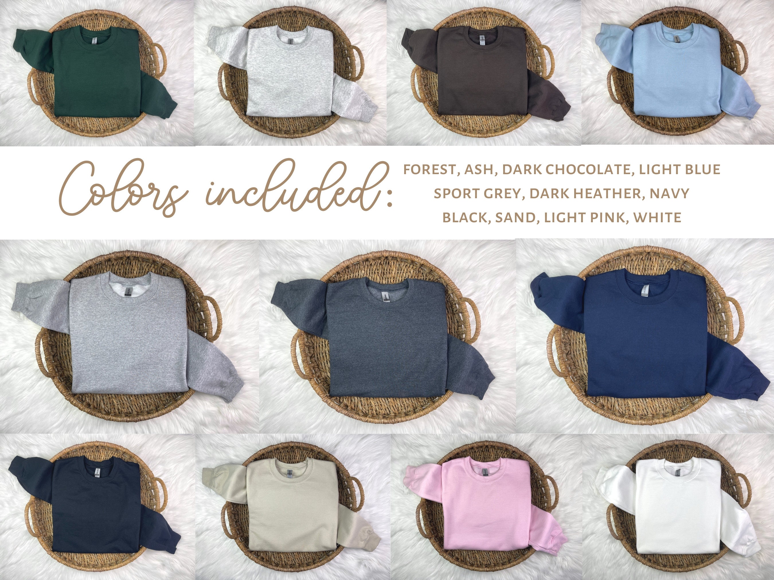 Gildan 18000 Mockup Bundle Simple Flat Lay Sweater Mock - Etsy