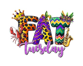 Fat Tuesday 1 - DTF Transfer