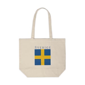 Sverige - Sweden - Canvas Shopping Tote
