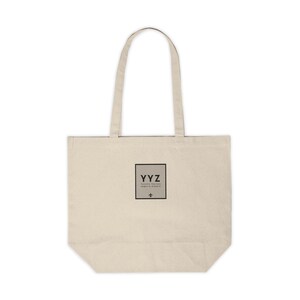 YYZ Toronto Pearson Airport Code - Canvas Shopping Tote
