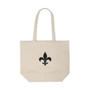 Fleur de Lis - Canvas Shopping Tote