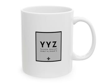 YYZ Toronto Pearson Airport Code - Ceramic Mug 11oz, 15oz