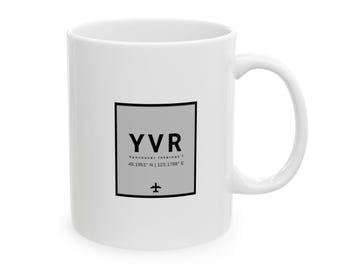 YVR Vancouver Airport Code - Ceramic Mug 11oz, 15oz