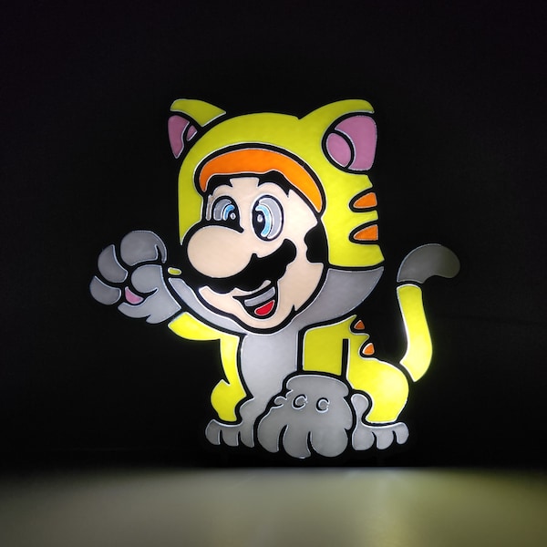 Cat Mario Night Light