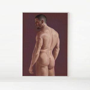 Male Physique 04 | Man Portrait Painting, Male Illustration, Wall Art Decor, Masculine Decor | Instant DIGITAL DOWNLOAD, Printable Artwork