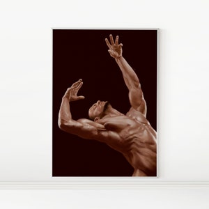 Male Physique 06 | Gay Art Men, Man Portrait Painting, LGBTQ Art Prints, Wall Art Decor | Instant DIGITAL DOWNLOAD, Printable Artwork