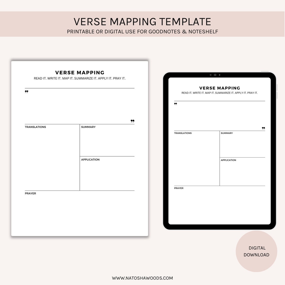 Sermon Message Map Bible Verse Mapping Printable, Bible Journaling, Bible Study Notes ...
