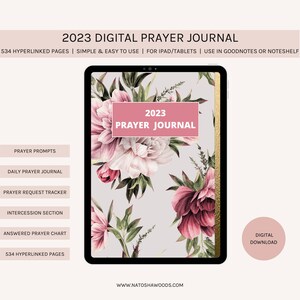 Digital Prayer Journal, Faith Journal, Christian Journal, Gratitude Journal, Daily Prayer Journal Printable Template, Bible Study Journal