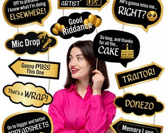 "Später, Verräter!" – Glitzer-Banner Für Abschiedsparty, Jobwechsel Oder Ruhestand – Wiederverwendbar & Stylisch