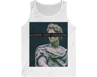 Mythical Greek Gods Muscle Tee - Gift for Him Gift for Her - Inspirational Latin Quote, Meaning on Back