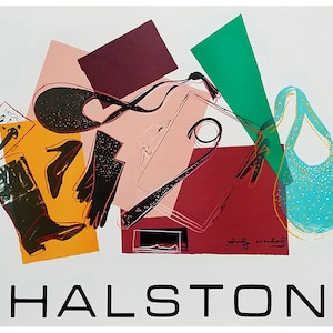 ANDY WARHOL 1982 Original HALSTON Advertising Campaign Poster - Accesorios para mujer
