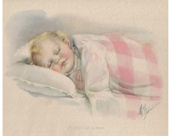 Original Vintage Color Print "Mighty Like a Rose" by MAY FARINI
