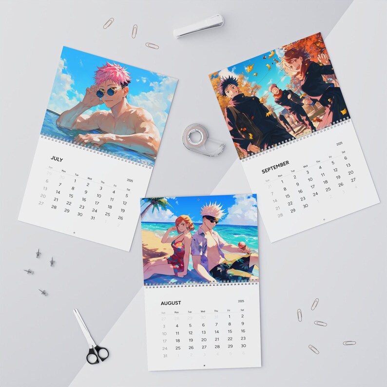 Jujutsu Kaisen 2025 Wall Calendar Perfect for Fans, Anime Calendar