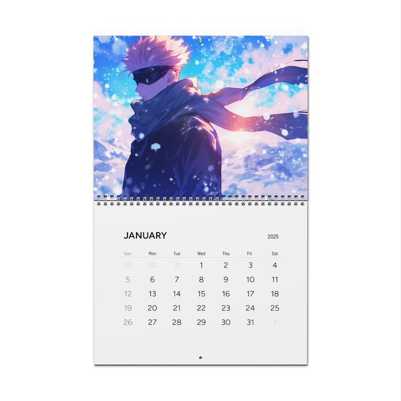 Jujutsu Kaisen 2025 Wall Calendar Perfect for Fans, Anime Calendar